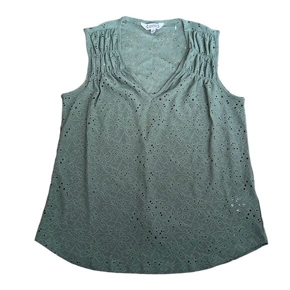 Nanette Lepore Prairie Sage Sleeveless Top SMALL NWT - Picture 5 of 14